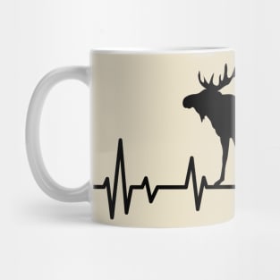 moose hertbeat ,moose lovers Mug